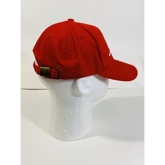 MBS Modern Builders Supply Hat Trucker Cap Red Strapback Adjustable One Size - Picture 4 of 7